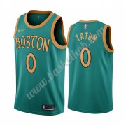 Boston Celtics Basketball Trøjer NBA 2019-20 Jayson Tatum 0# Grøn City Edition Swingman..